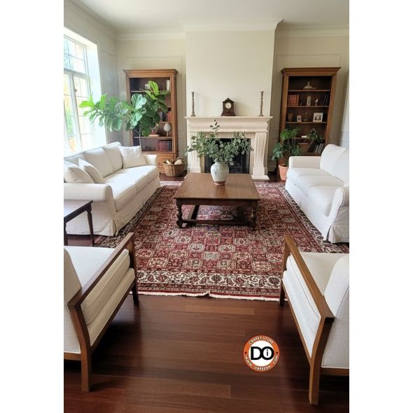 فرش  12 متری خشتی اصیل چالشتر بختیار دستباف   کد dafezan264004