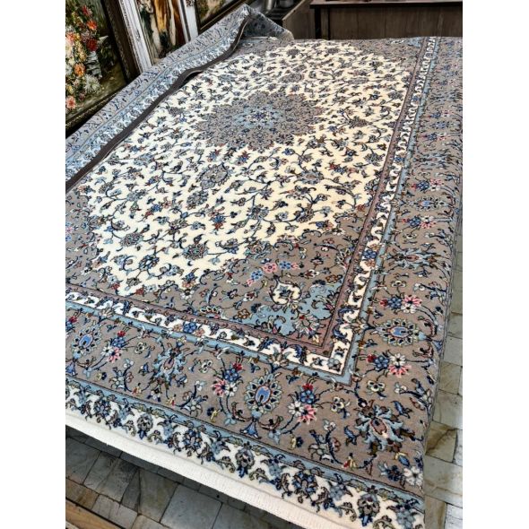 فرش  جفت 9 متری کاشان گل ابریشم  دستباف  کد dafezan123121
