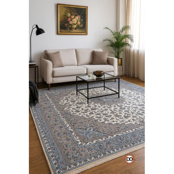 فرش  جفت 9 متری کاشان گل ابریشم  دستباف  کد dafezan123121