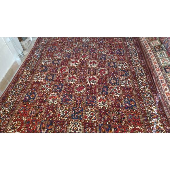 فرش جفت 12 متری خشتی بختیار دستباف   کد dafezan264003