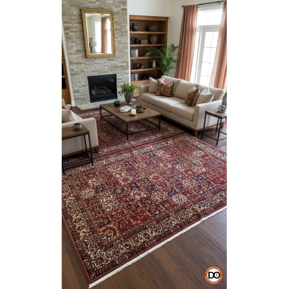 فرش جفت 12 متری خشتی بختیار دستباف   کد dafezan264003