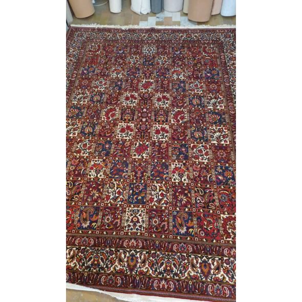 فرش جفت 12 متری خشتی بختیار دستباف   کد dafezan264003