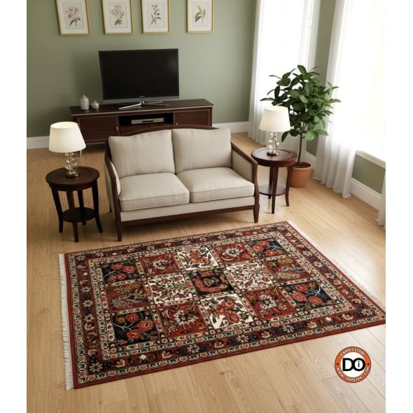 فرش ذرع و نبم بختیاری دستباف  کد dafezan244014