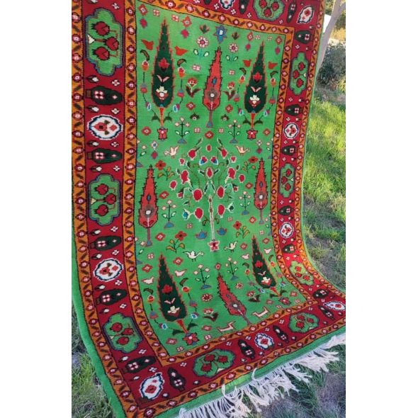 قالیچه گل ابریشم بجنورد کد dafezan195037